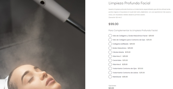 oferta de limpieza profunda facial